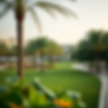 Relaxing park space in Rashidiya for leisure