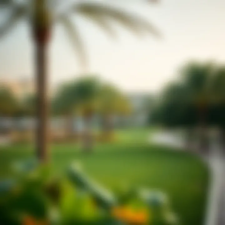 Relaxing park space in Rashidiya for leisure