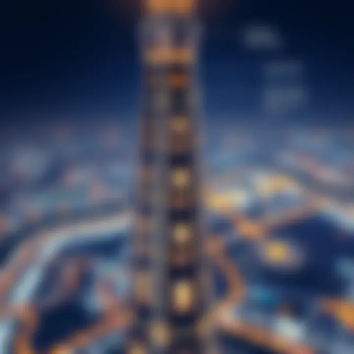 The building's innovative engineering features visually represented in a diagram