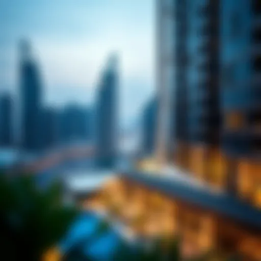 Stunning architectural view of The Address Residences Dubai Opera Tower 1