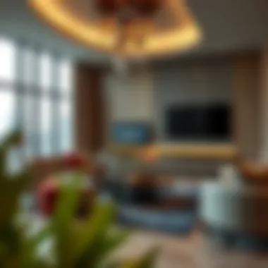 Luxurious apartment interior showcasing modern design