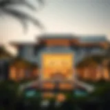 Luxurious villa with modern architecture in Dubai