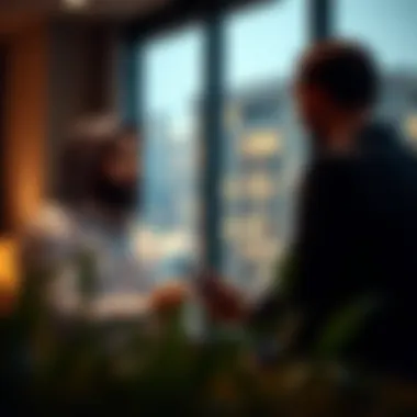 Investment Consultation in Dubai's Real Estate Real estate agent discussing investment opportunities with a client