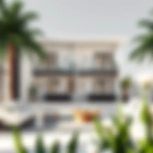 Architectural rendering of the Elan floor plan showcasing its unique layout