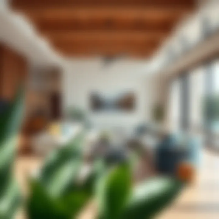 Spacious living area within the Elan floor plan emphasizing modern design