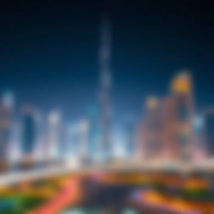 Iconic skyscrapers in Dubai's skyline