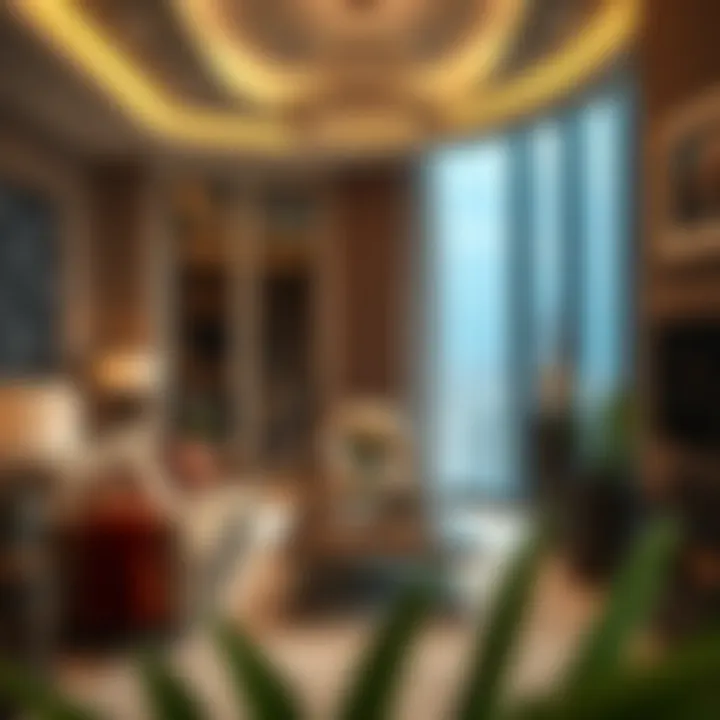 Luxurious interior design of a penthouse in Escan Tower