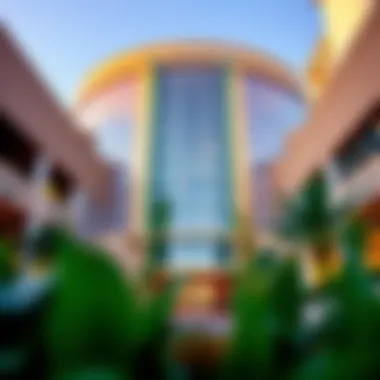 The stunning exterior of Galleria Mall showcasing modern architectural design