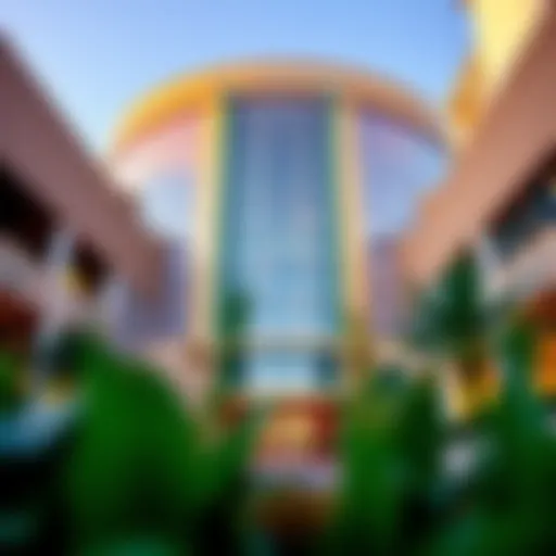 Architectural Marvel of Galleria Mall The stunning exterior of Galleria Mall showcasing modern architectural design