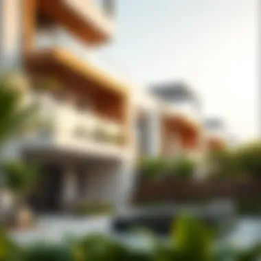 Modern residential properties in The Greens featuring outdoor spaces and balconies