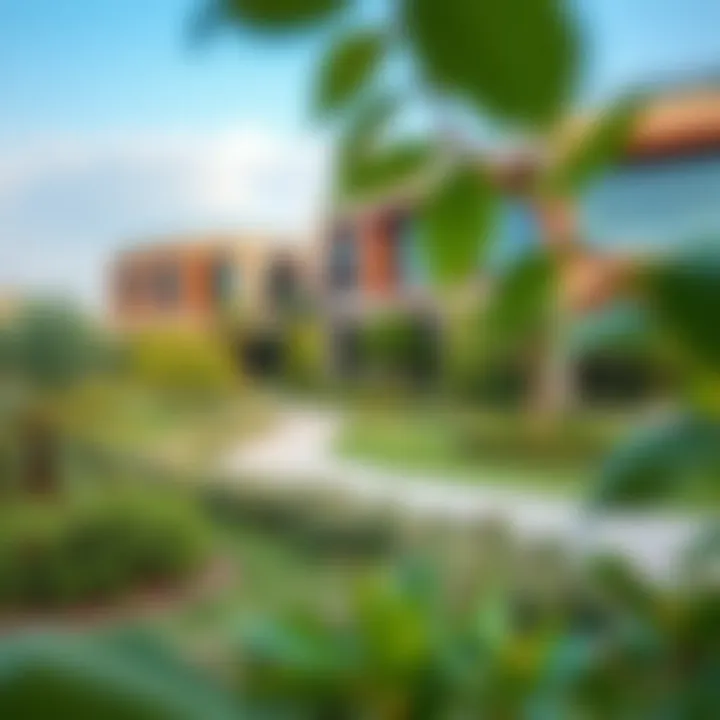 Scenic view of The Greens Dubai showcasing lush landscapes and modern architecture