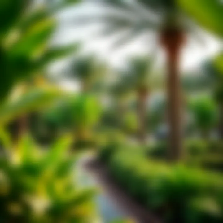 Beautiful greenery and environmentally friendly spaces in Falconcity