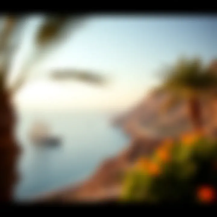 Scenic landscape of Fujairah's coastline, highlighting its natural beauty and tranquil environment.