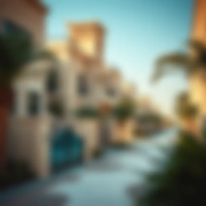 Exclusive Neighborhood of Luxury Properties in Dubai Exclusive neighborhood showcasing luxury properties in Dubai