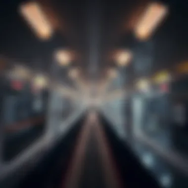 Interior Facilities of Dubai's Modern Metro Stations Interior facilities of a modern metro station in Dubai.