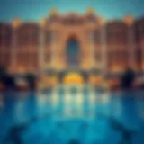 Luxurious exterior view of The Royal Atlantis in Dubai