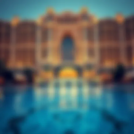 Luxurious exterior view of The Royal Atlantis in Dubai