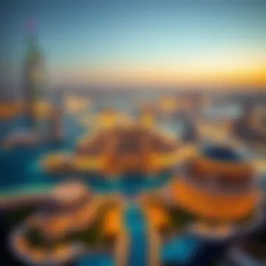 Breathtaking Skyline from The Royal Atlantis Panoramic view of the skyline from The Royal Atlantis