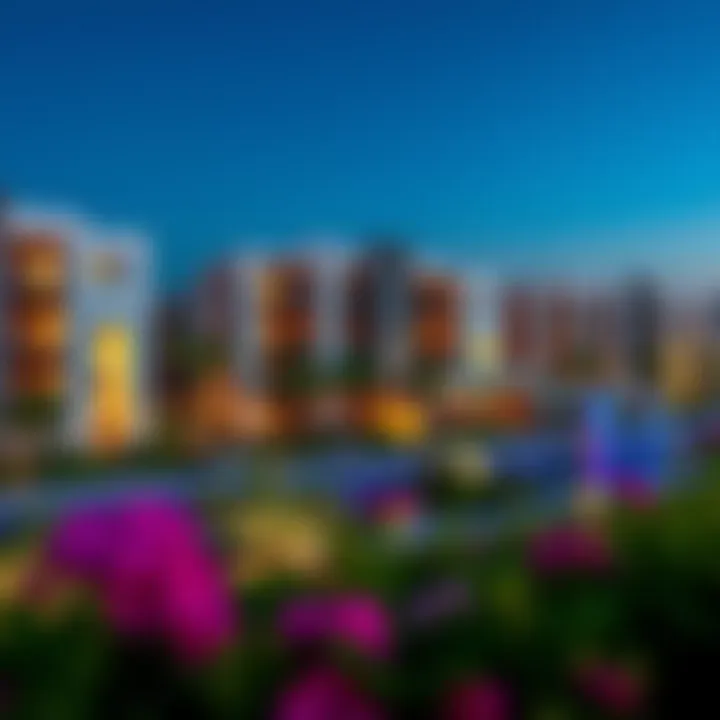 Modern Residential Development in Tilal Al Ghaf Modern residential development in Tilal Al Ghaf with vibrant outdoor amenities