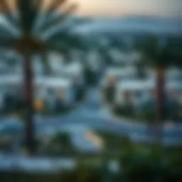 Scenic view of Wellfit community in Jumeirah Village Circle