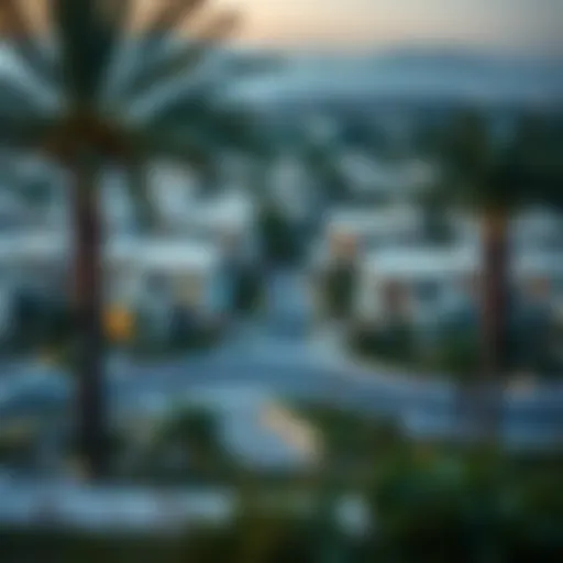 Scenic View of Wellfit Community in JVC Scenic view of Wellfit community in Jumeirah Village Circle