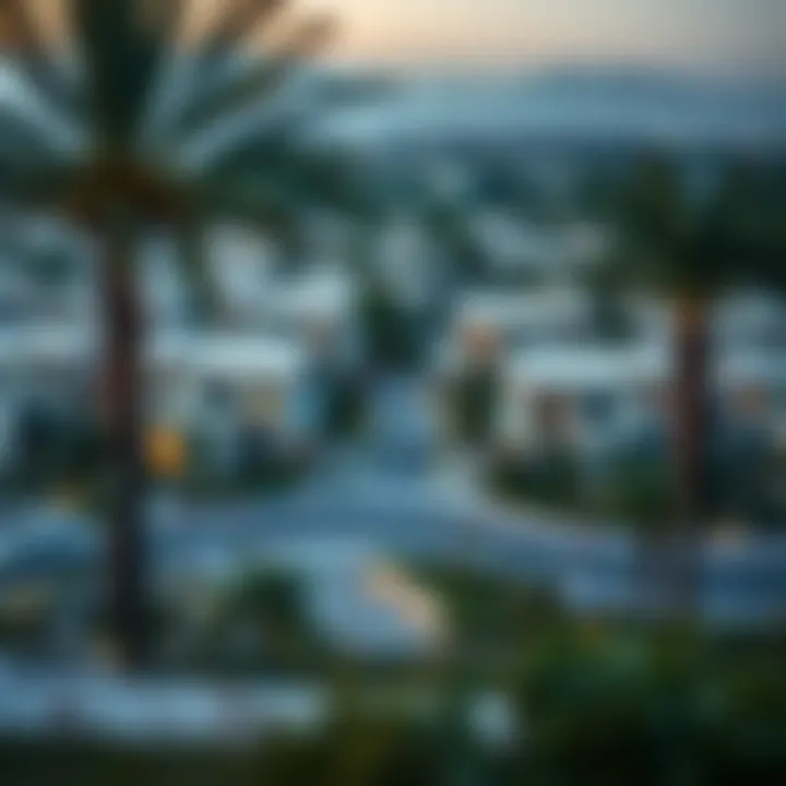 Scenic View of Wellfit Community in JVC Scenic view of Wellfit community in Jumeirah Village Circle