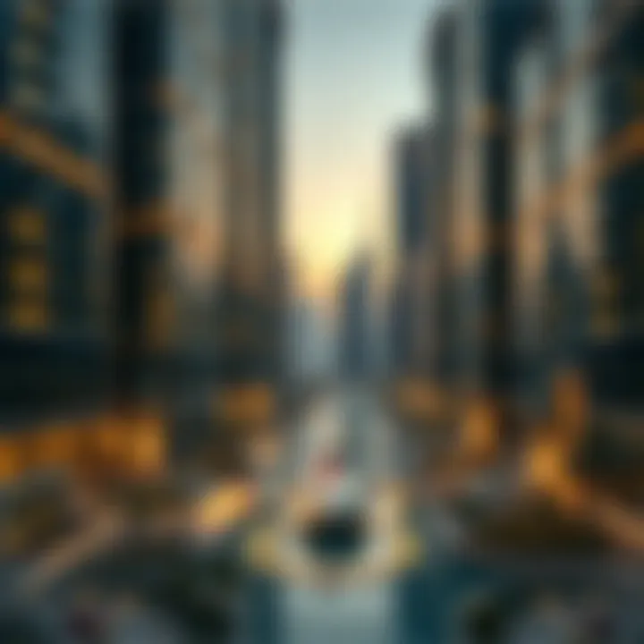 Map highlighting the prime location of Fahad Tower 2