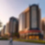 Stunning architectural view of Fashionz by Danube