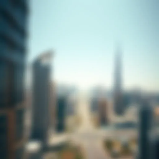 Diverse Skyline of Dubai's Real Estate A panoramic view of Dubai's diverse skyline showcasing real estate developments