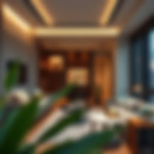 Modern studio apartment showcasing contemporary design