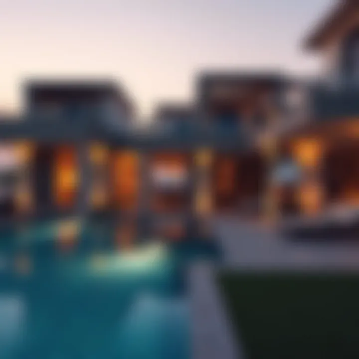 Showcasing UAE Real Estate Opportunities Luxurious villas showcasing the UAE real estate market