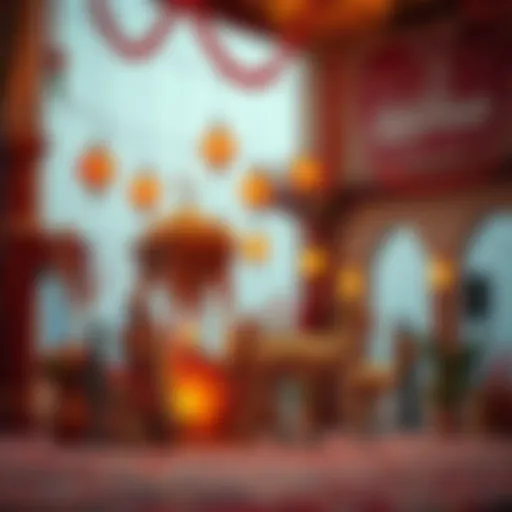 Traditional Emirati decorations for national celebration