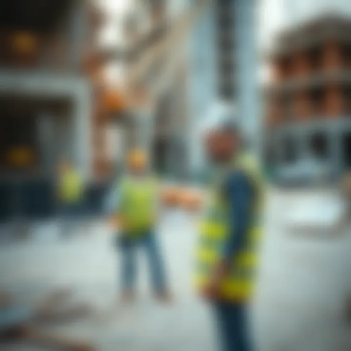 Commitment to Safety and Standards A construction site demonstrating adherence to safety standards