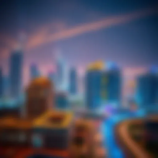 Modern skyline of Dubai showcasing luxury developments