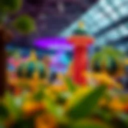 Vibrant indoor theme park attractions in Dubai