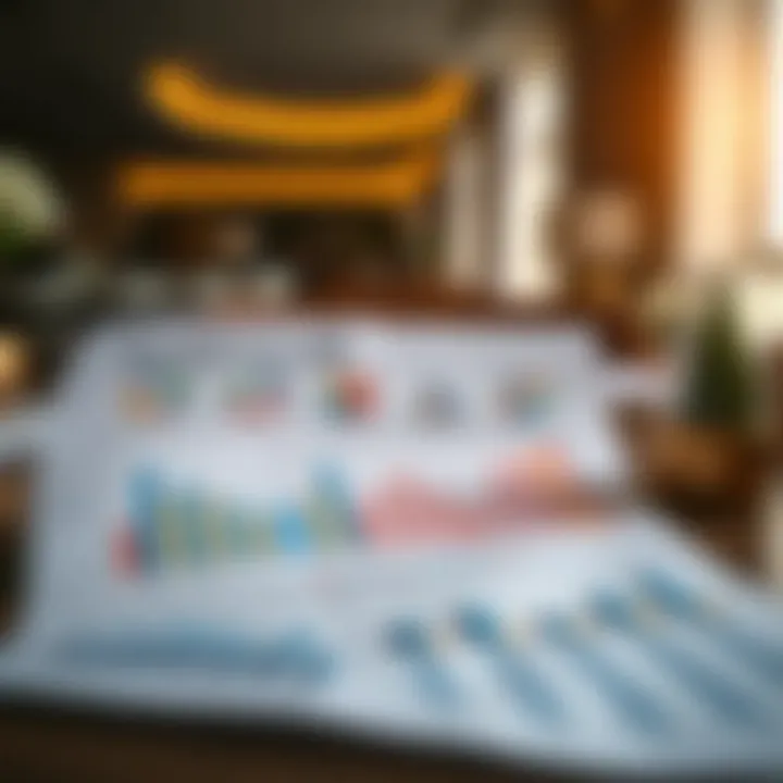 Charts and graphs depicting real estate market trends