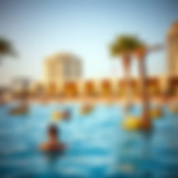 Relaxing in Jumeirah Beach Guests relaxing in the vibrant surroundings of Jumeirah Beach