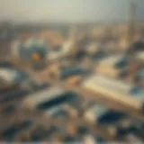 Aerial view of Jebel Ali Industrial Zone showcasing extensive facilities