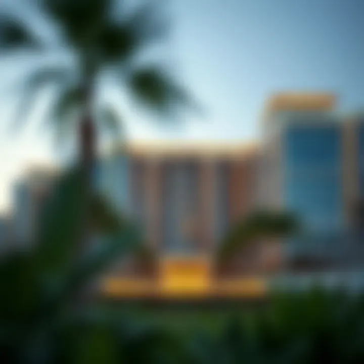 A modern real estate development showcasing luxury properties in Dubai