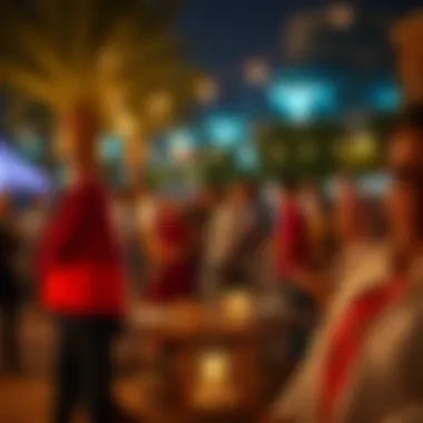 Social Dynamics in Jumeirah Village Circle Community gathering event in Jumeirah Village Circle illustrating social dynamics