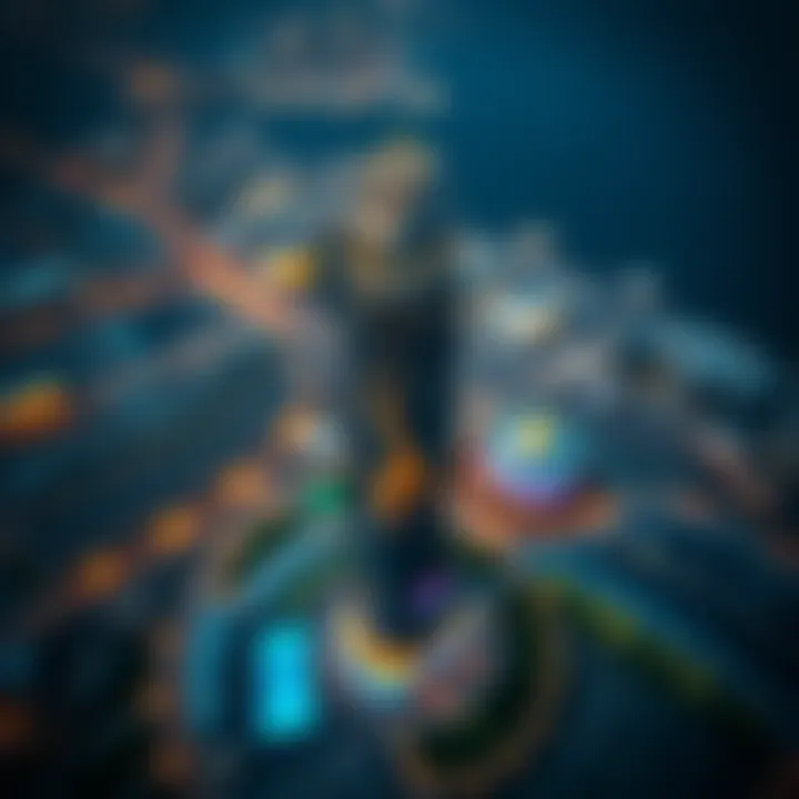 Aerial View of JVC Tower Aerial perspective of JVC Tower and its strategic location in Dubai