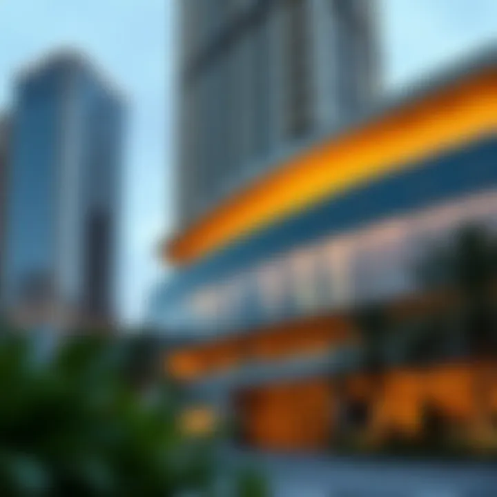 Architectural Elegance of JVC Tower Stunning architectural faΓ§ade of JVC Tower highlighting modern design elements