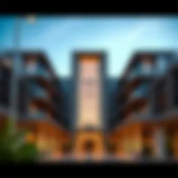 Architectural facade of Karama 2 Building showcasing modern design