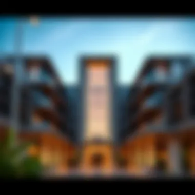 Modern Architectural Facade of Karama 2 Architectural facade of Karama 2 Building showcasing modern design