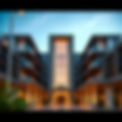 Modern Architectural Facade of Karama 2 Architectural facade of Karama 2 Building showcasing modern design