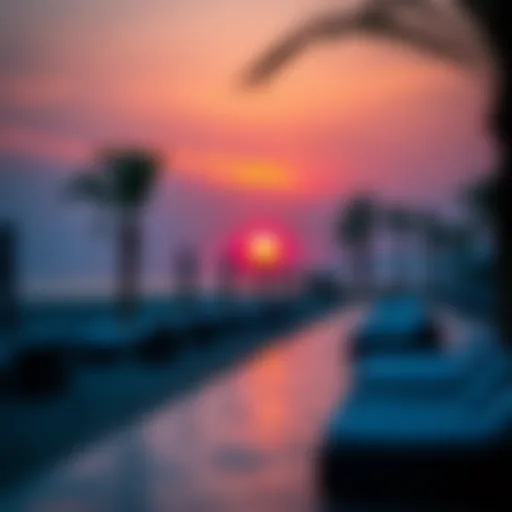 Sunrise view at La Mer Beach