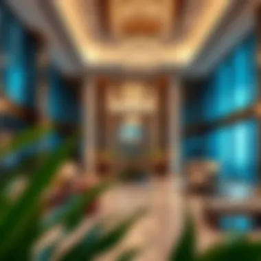 Elegant Lobby Interior of Lake Terrace Tower Luxurious lobby interior of Lake Terrace Tower