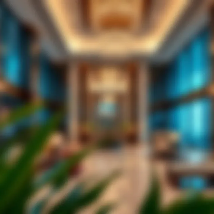 Elegant Lobby Interior of Lake Terrace Tower Luxurious lobby interior of Lake Terrace Tower