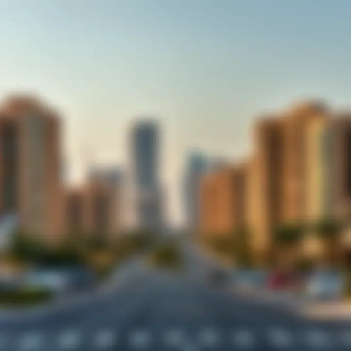 Dubai's Real Estate Landscape Dubai skyline with a focus on residential buildings