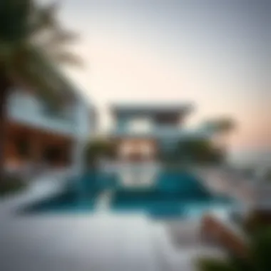 Stunning beachfront villa showcasing modern architecture